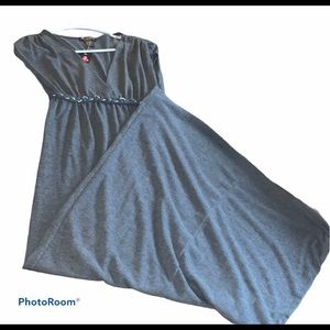 Long grey maxi dress